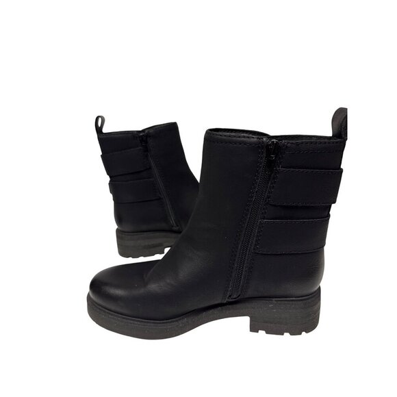 NEW Lucky Brand Women's Boots Candre Motorcycle Black Buckle Cycle Grunge 6.5 - Picture 7 of 11
